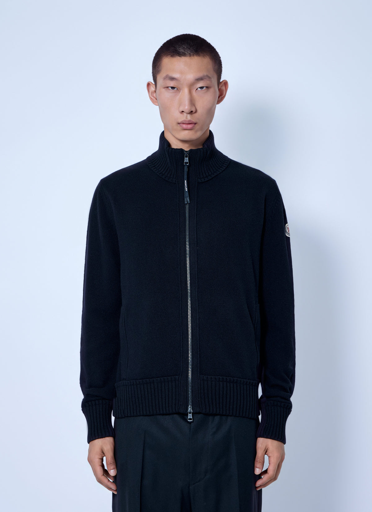 Moncler Men Cashmere & Wool Zip-Up Cardigan