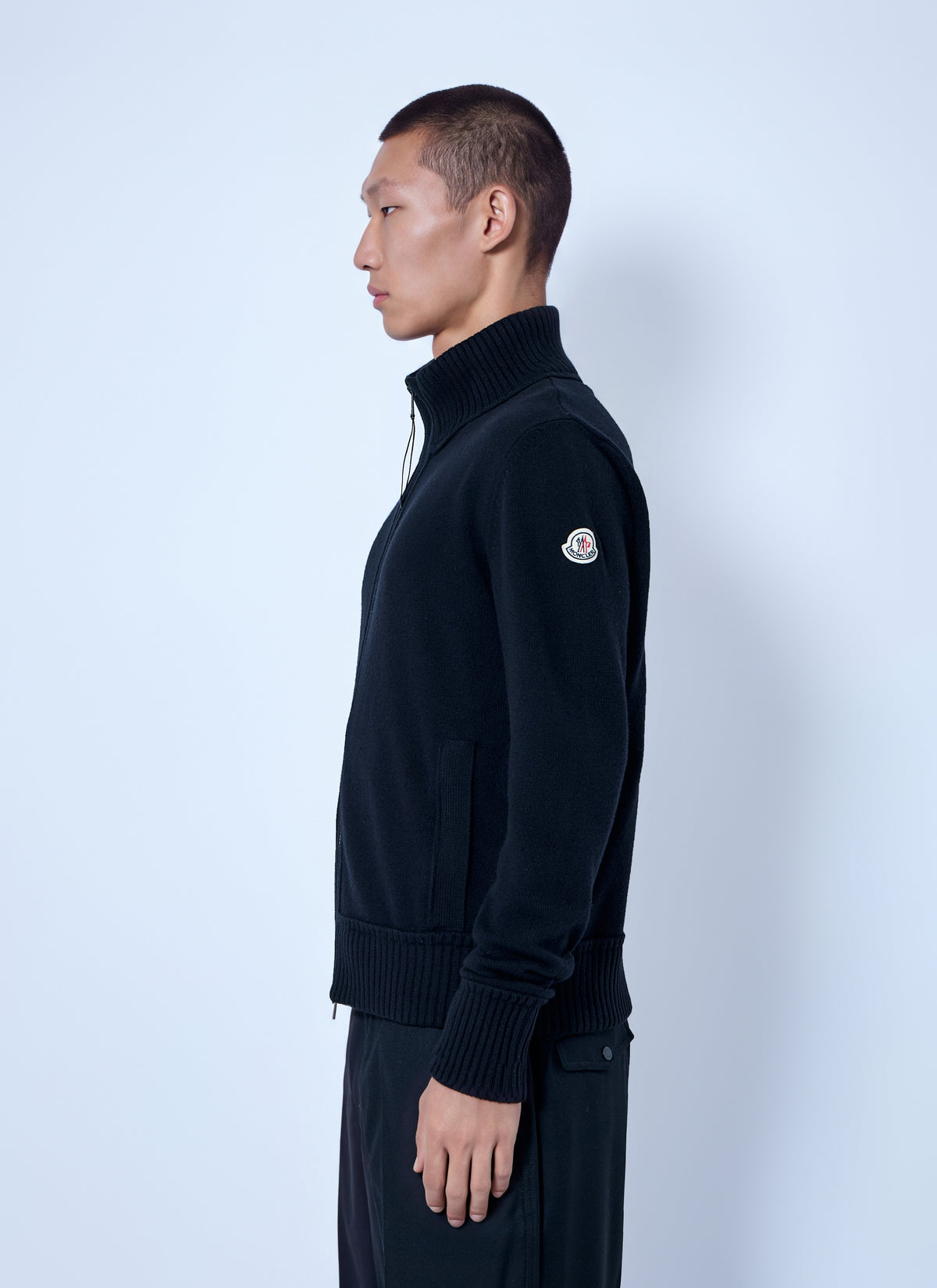 Moncler Men Cashmere & Wool Zip-Up Cardigan