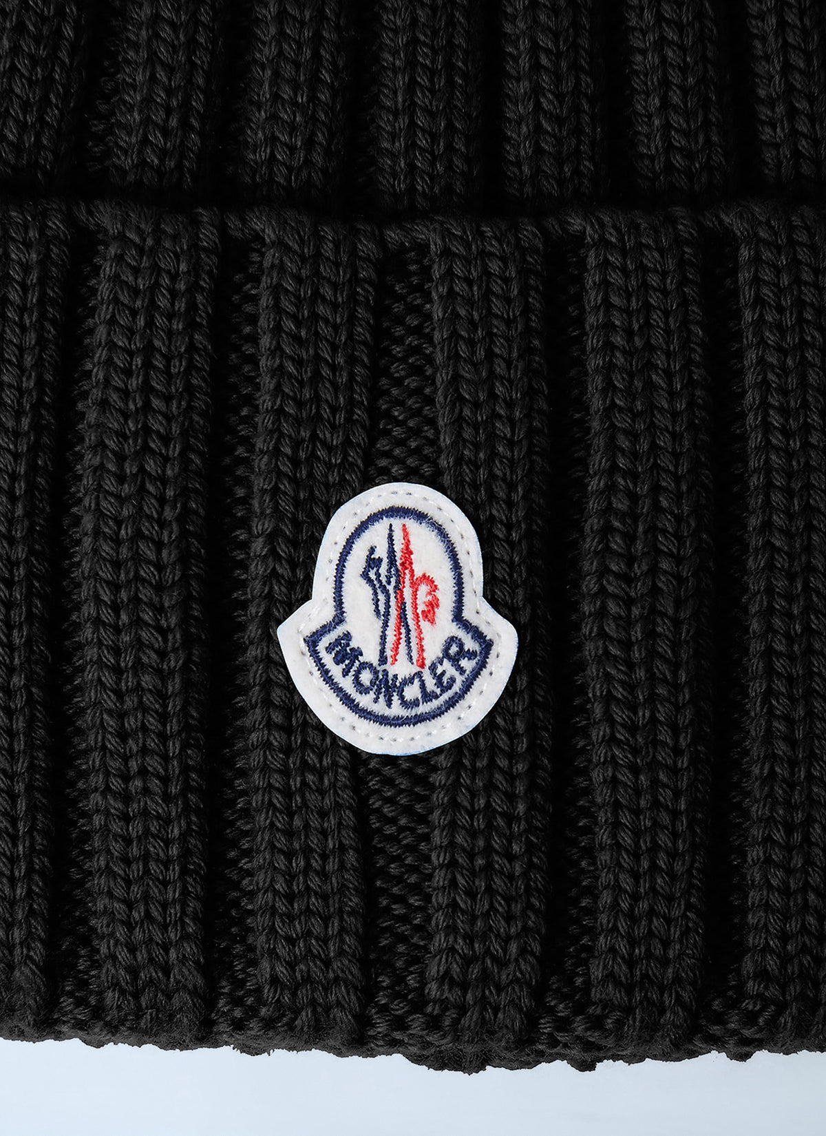 Moncler Women Logo Patch Beanie Hat