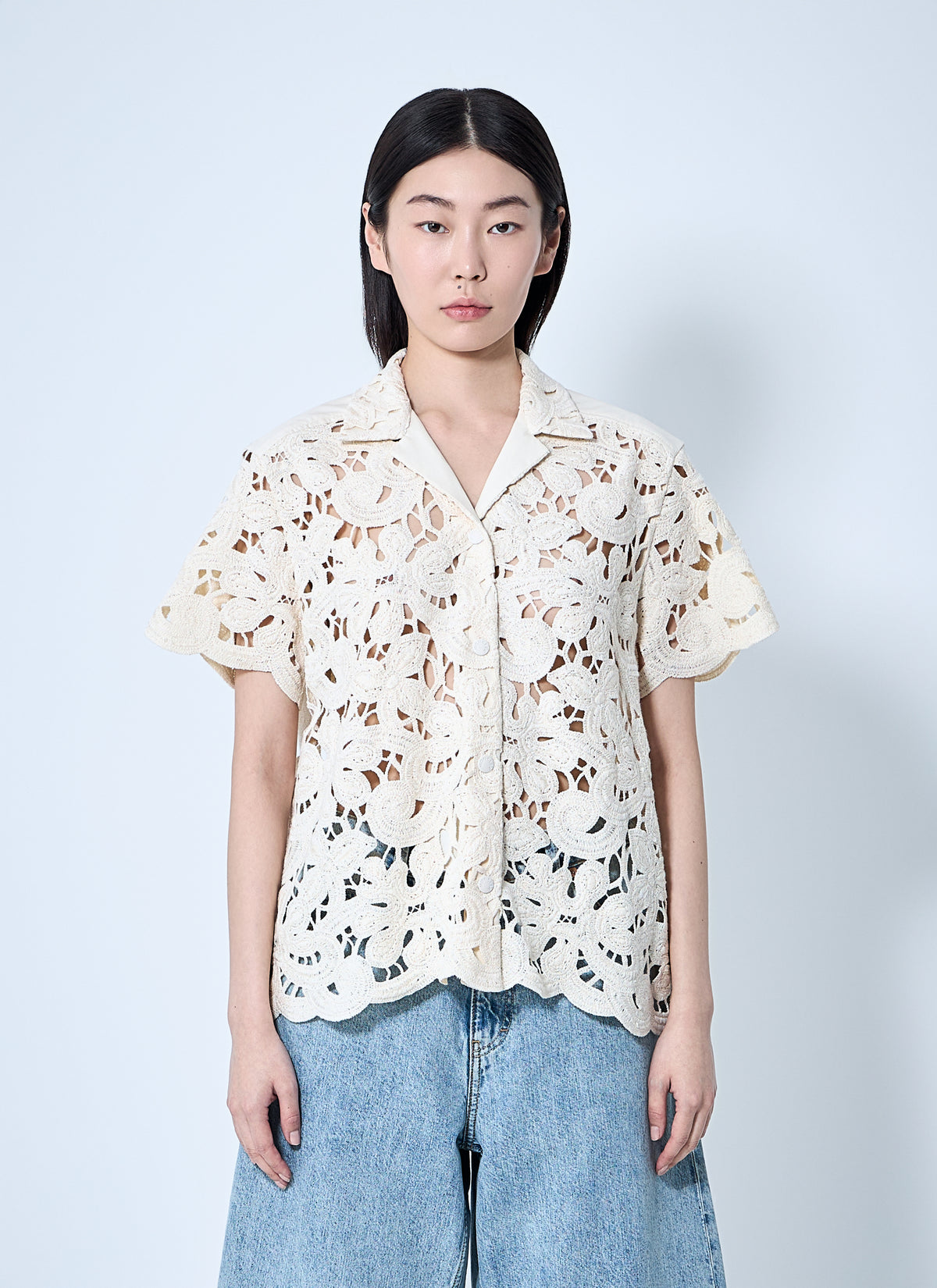 Moncler Moncler Women Short Sleeve Button-Down Shirt