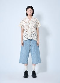 Moncler Moncler Women Short Sleeve Button-Down Shirt