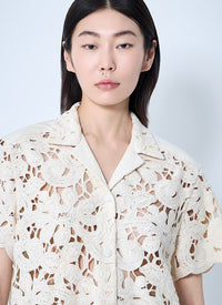 Moncler Moncler Women Short Sleeve Button-Down Shirt