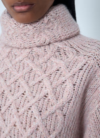 Moncler Women Wool-Blend Cable Knit Sweater