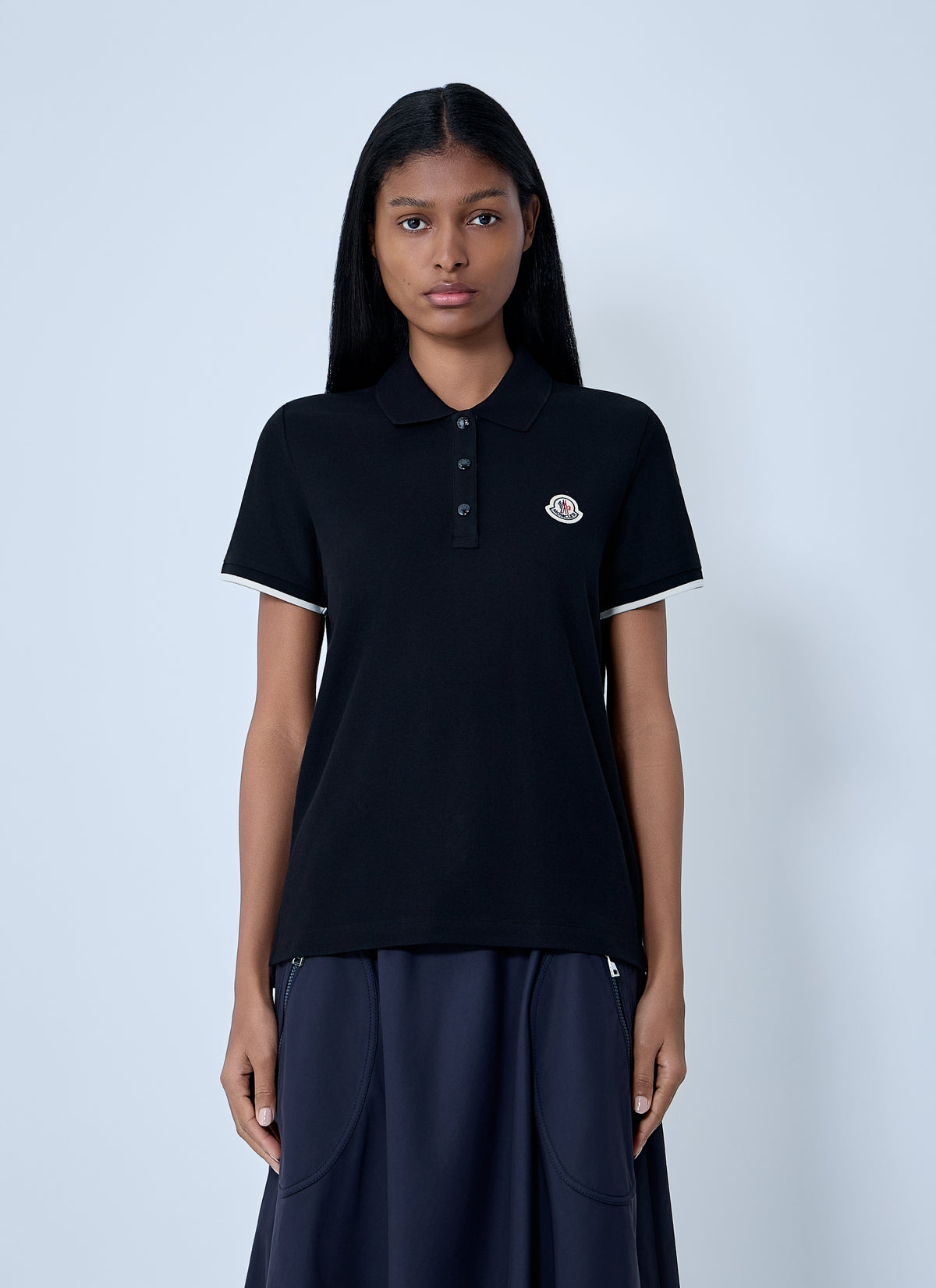 Moncler Moncler Women Logo Motif Polo Shirt