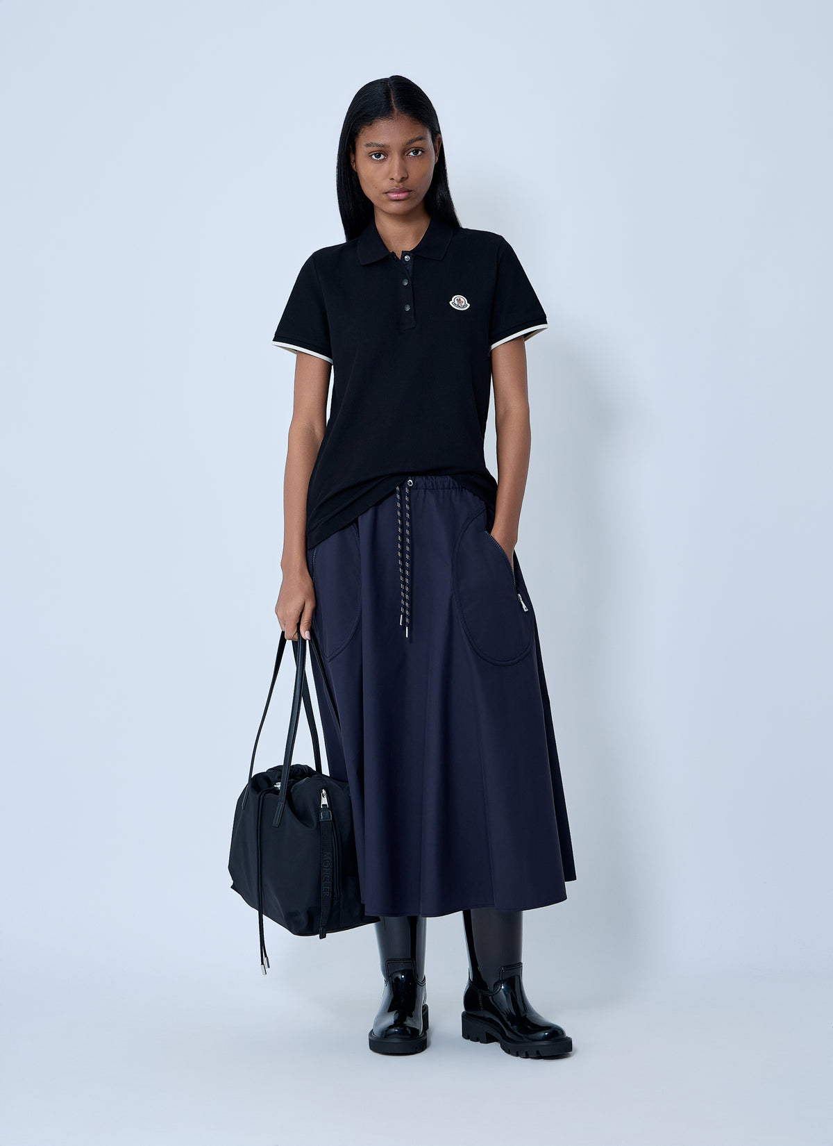 Moncler Moncler Women Logo Motif Polo Shirt
