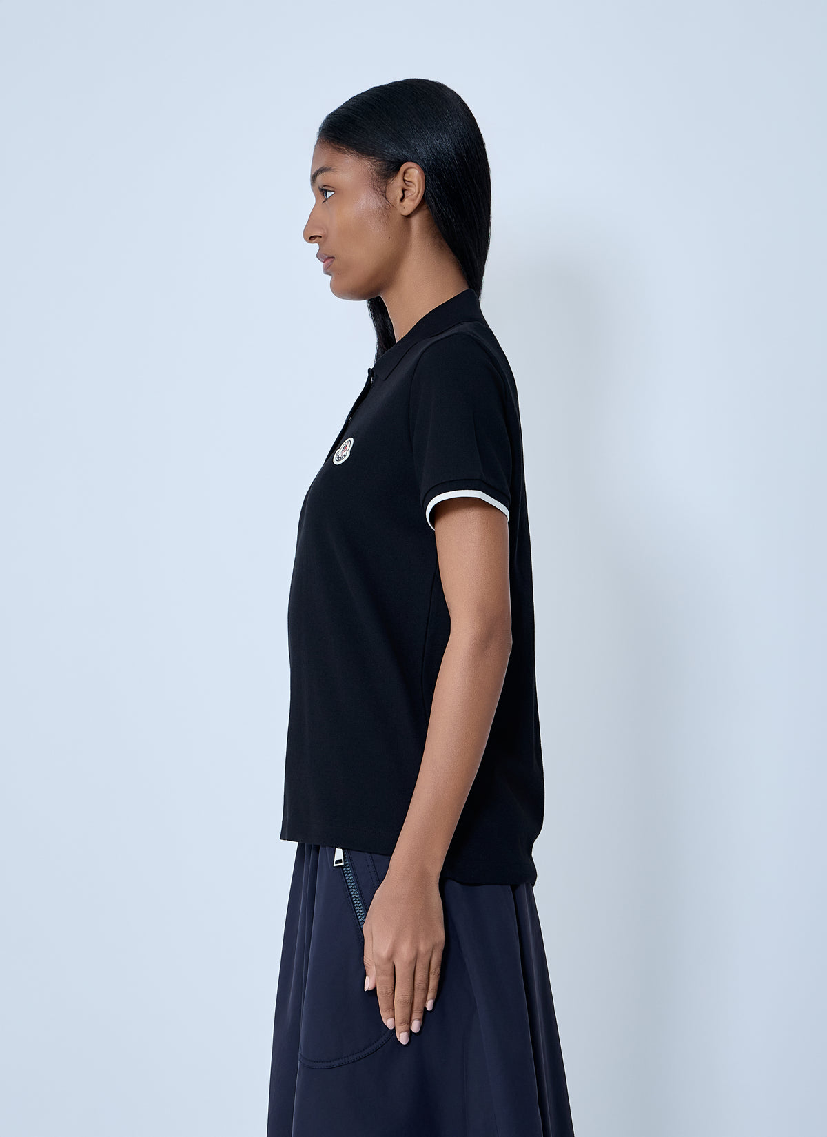 Moncler Moncler Women Logo Motif Polo Shirt