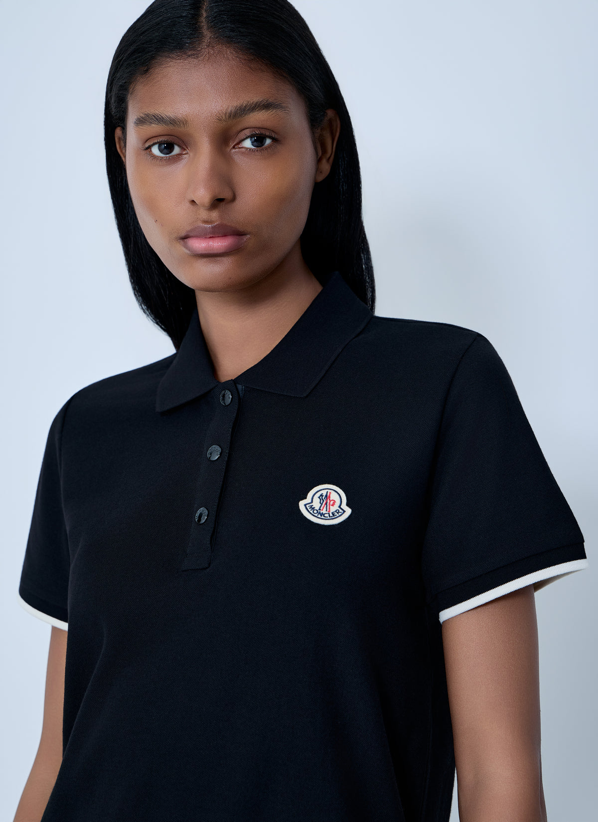 Moncler Moncler Women Logo Motif Polo Shirt