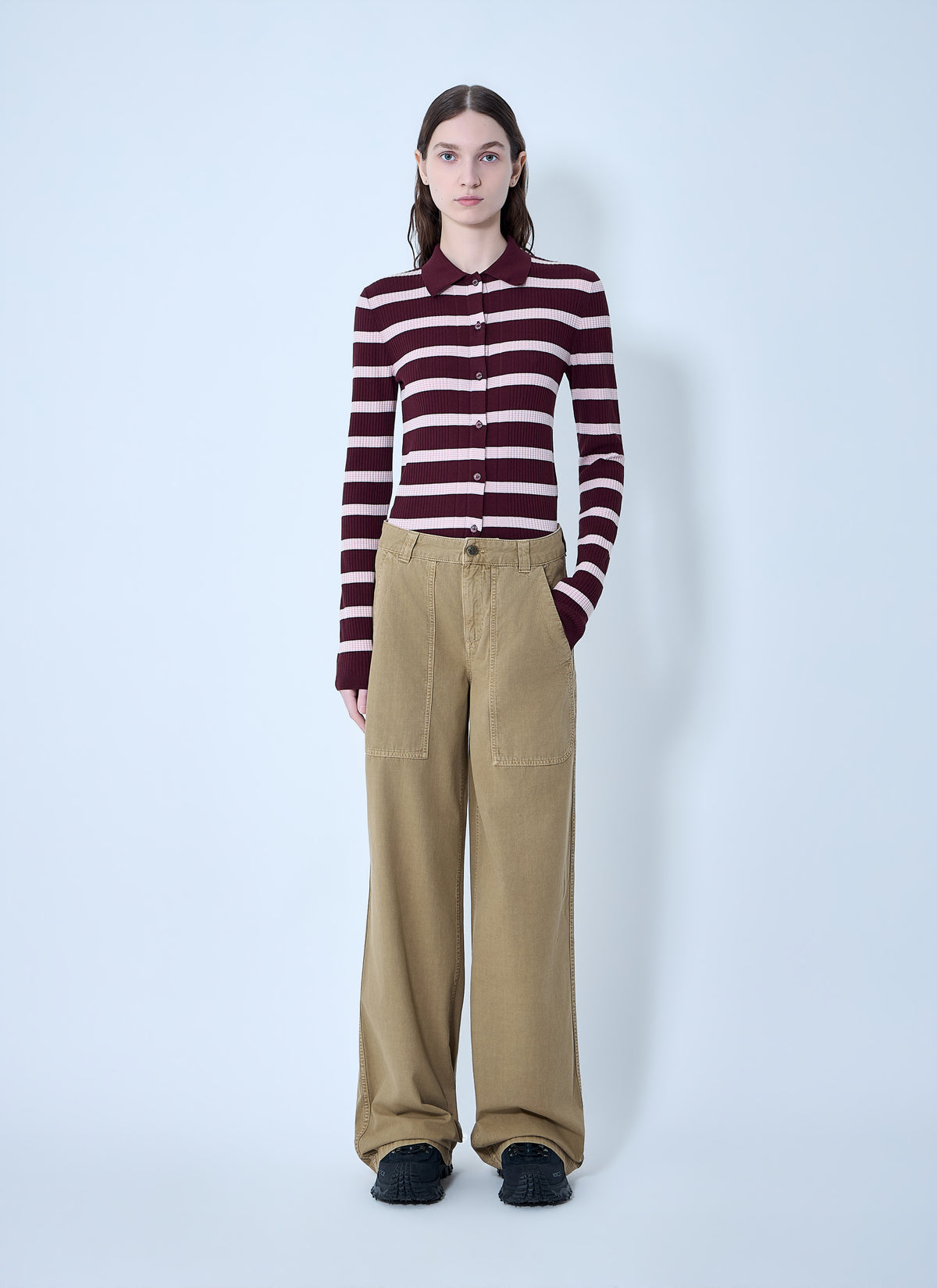 Moncler Women Utility Wide-Leg Trousers