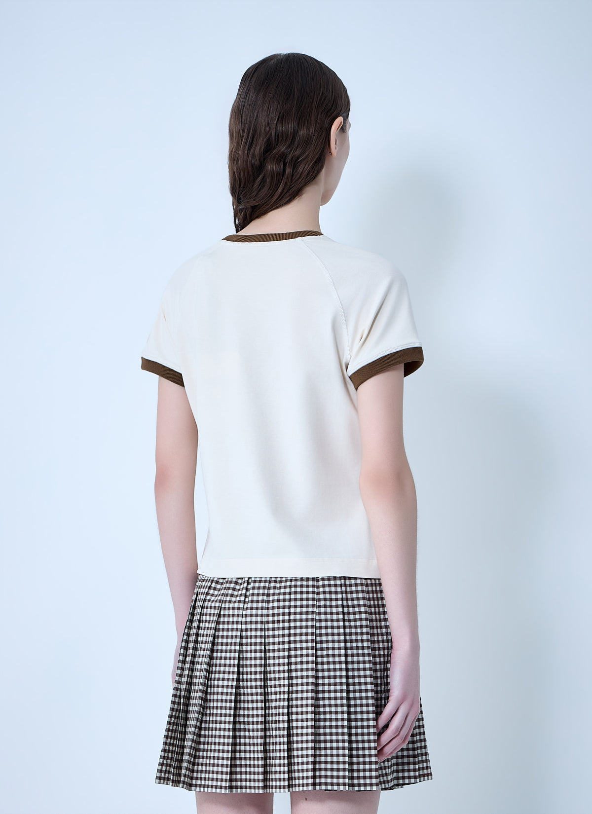 Moncler Women Ringer T-Shirt With Embroidered Detail