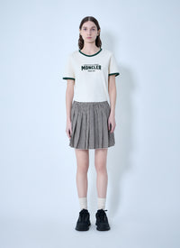 Moncler Moncler Women Logo Print Cotton T-Shirt