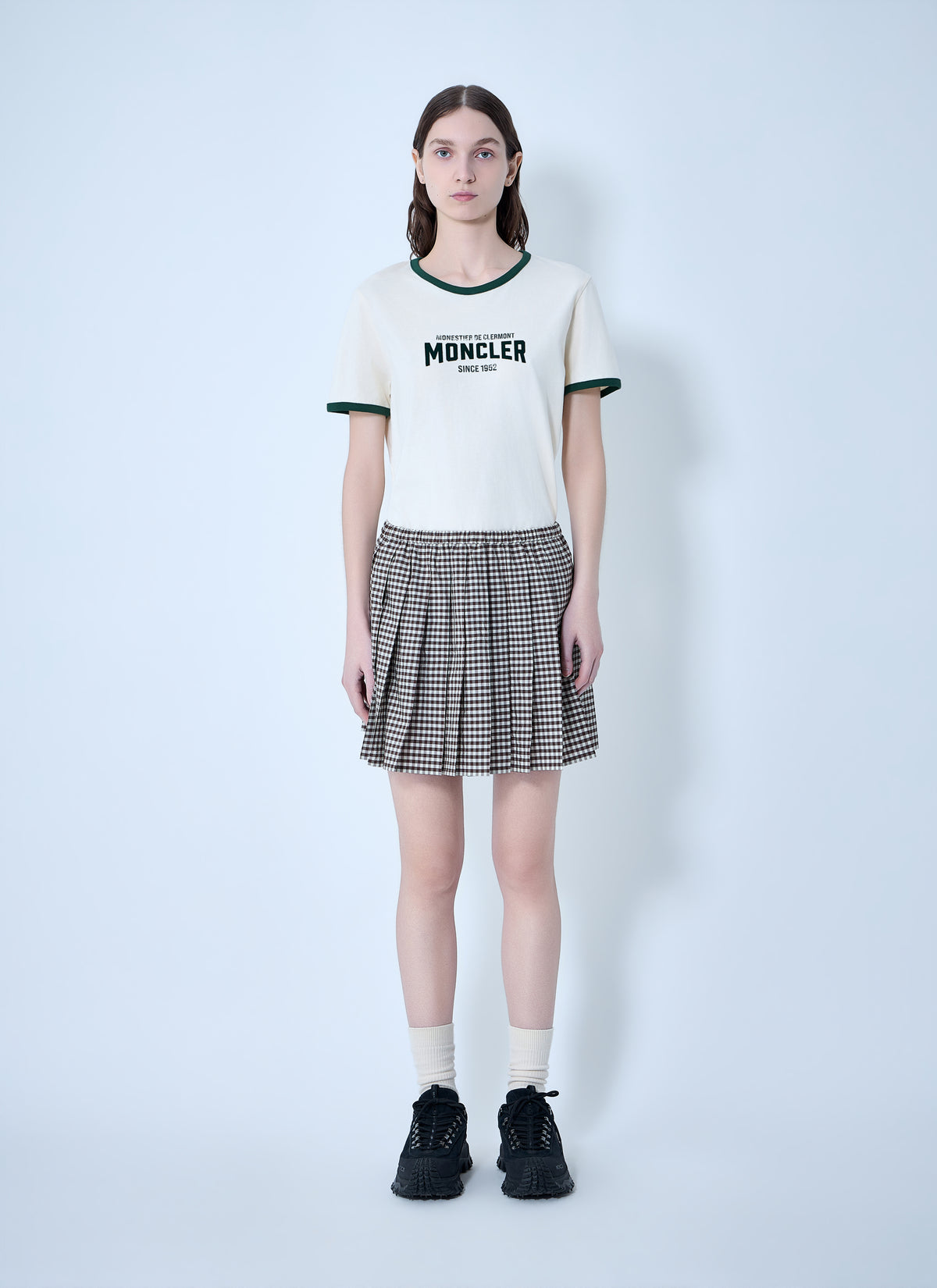 Moncler Moncler Women Logo Print Cotton T-Shirt