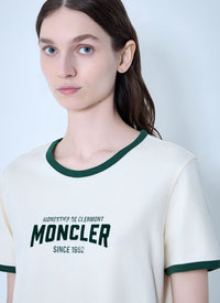Moncler Moncler Women Logo Print Cotton T-Shirt