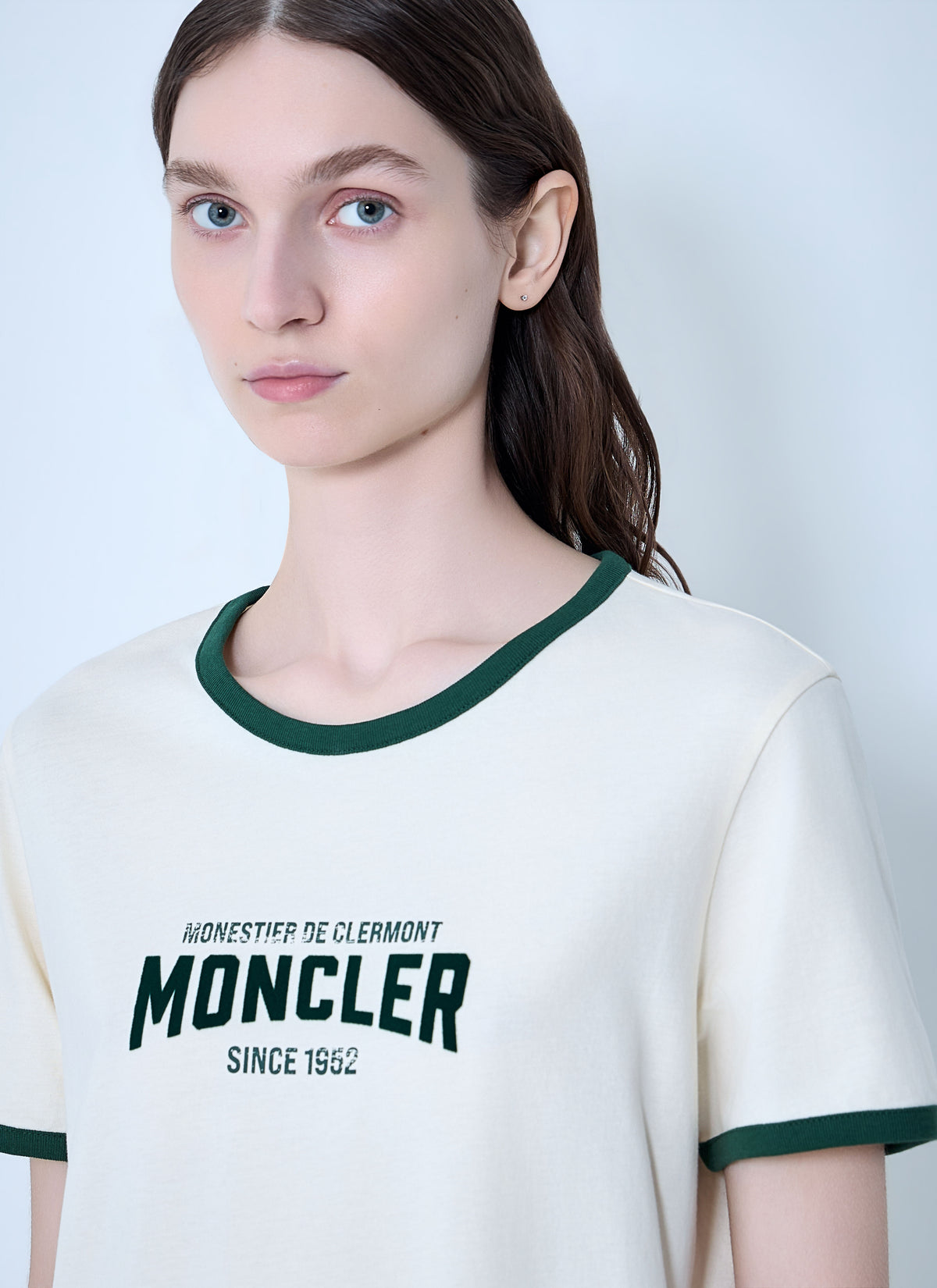 Moncler Moncler Women Logo Print Cotton T-Shirt