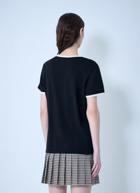 Moncler Moncler Women Cotton Jersey Logo T-Shirt