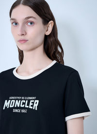 Moncler Moncler Women Cotton Jersey Logo T-Shirt