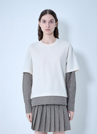Moncler Moncler Women Layered Check T-Shirt