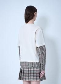 Moncler Moncler Women Layered Check T-Shirt