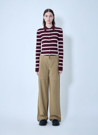 Moncler Moncler Women Ribbed Knit Striped Cardigan