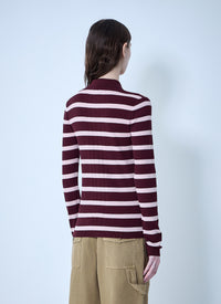 Moncler Moncler Women Ribbed Knit Striped Cardigan