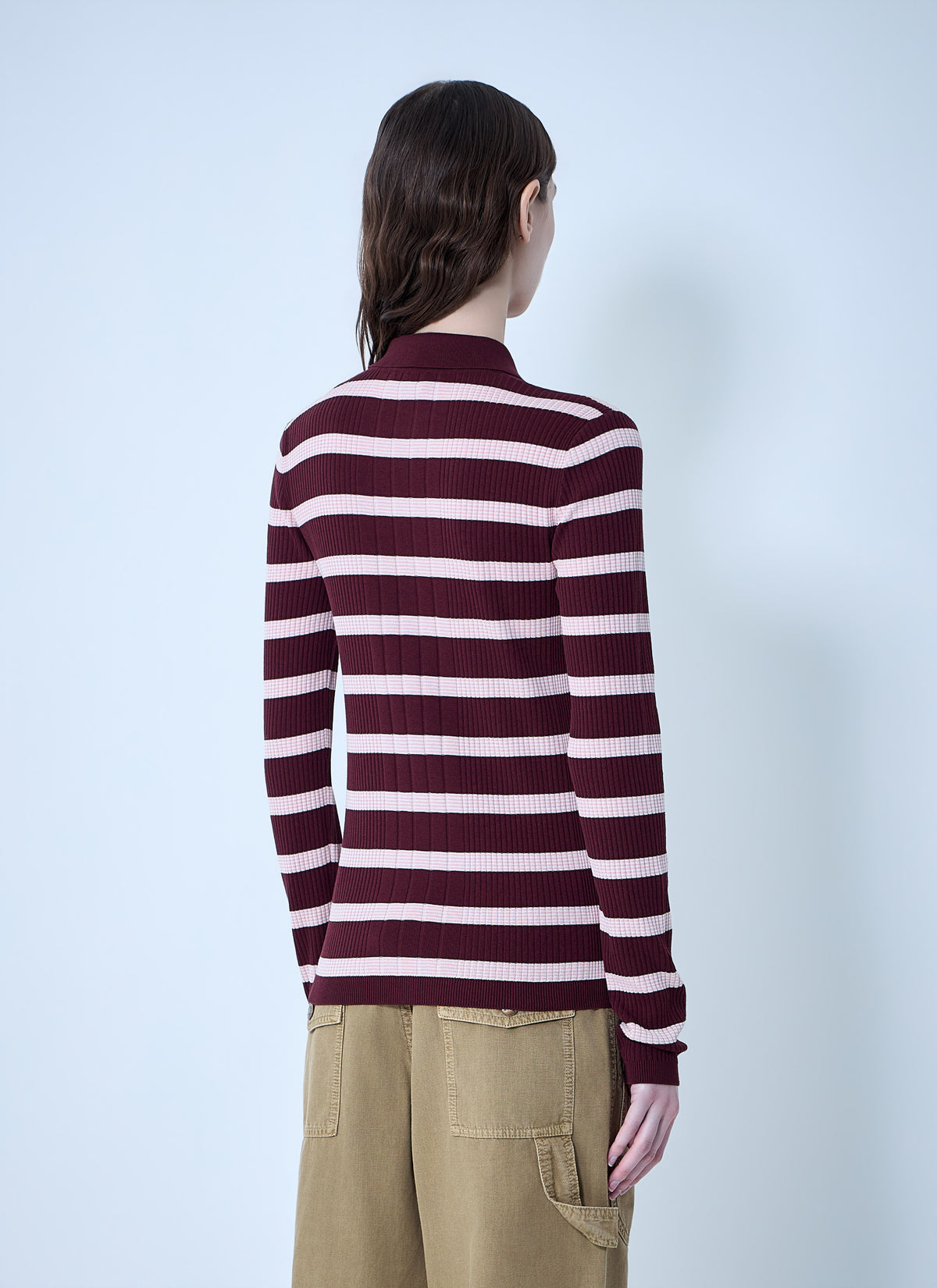 Moncler Moncler Women Ribbed Knit Striped Cardigan