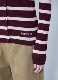 Moncler Moncler Women Ribbed Knit Striped Cardigan