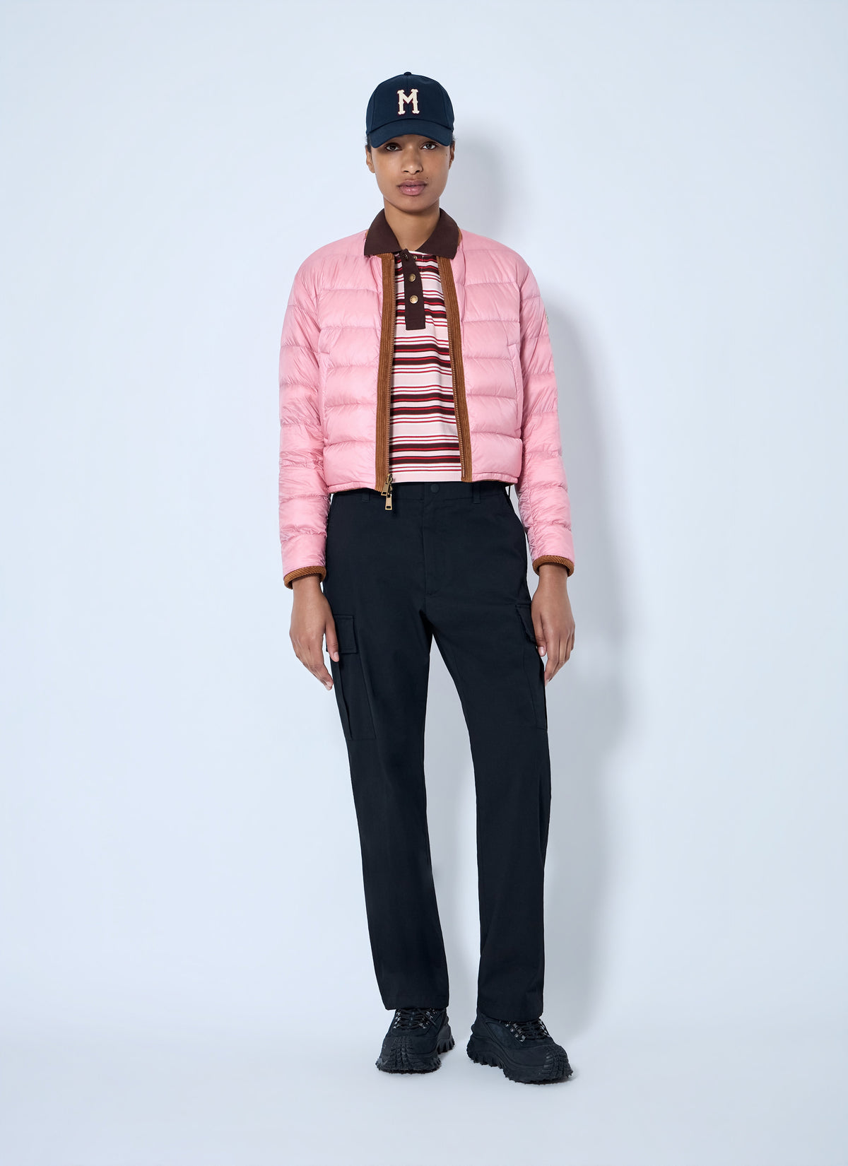 Moncler Women Blageon Corduroy Reversible Down Jacket