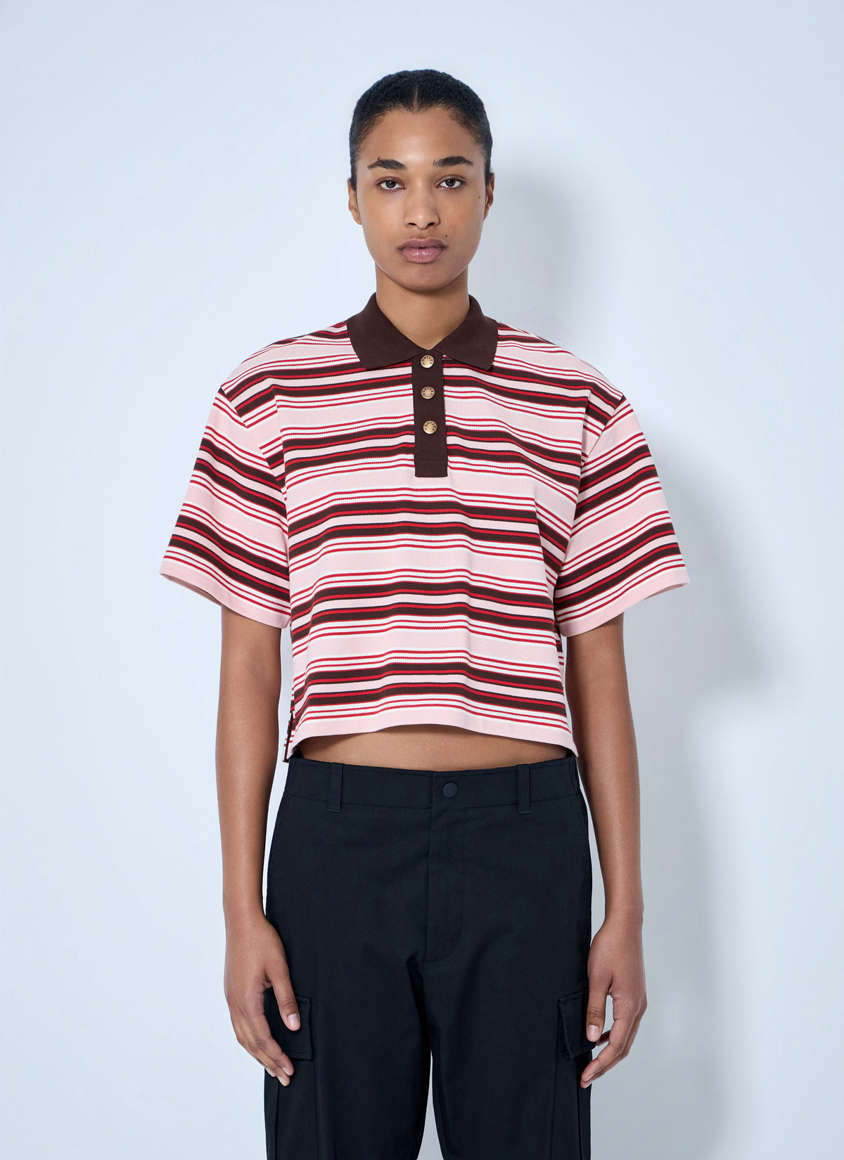 Moncler Moncler Women Striped Polo Shirt