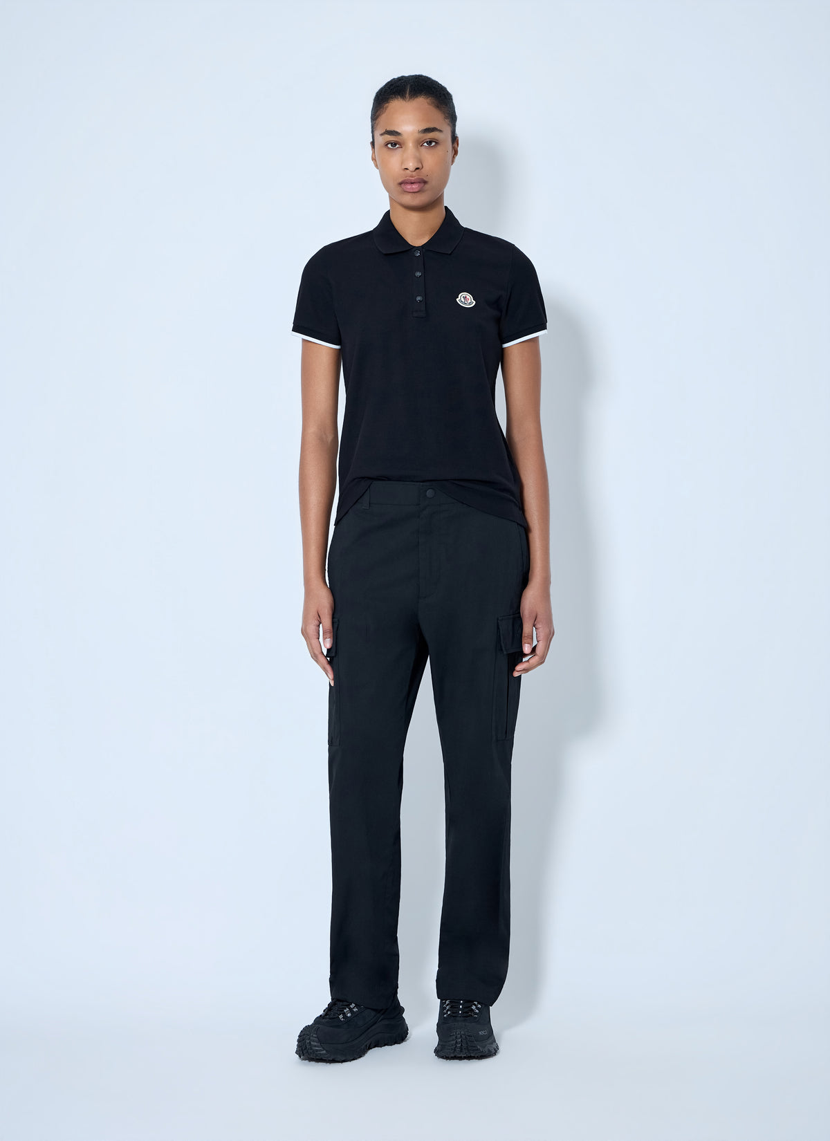 Moncler Moncler Women Piqué Polo Shirt With Logo Badge