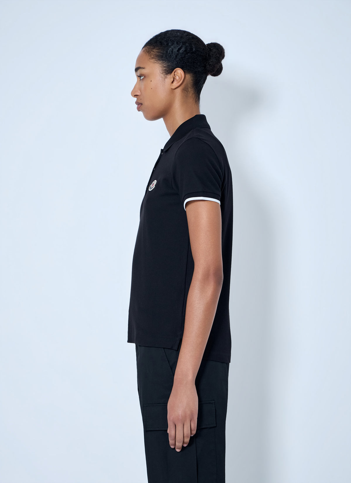 Moncler Moncler Women Piqué Polo Shirt With Logo Badge