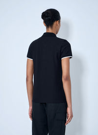 Moncler Moncler Women Piqué Polo Shirt With Logo Badge