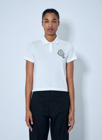 Moncler Moncler Women Embroidered Logo Polo Shirt