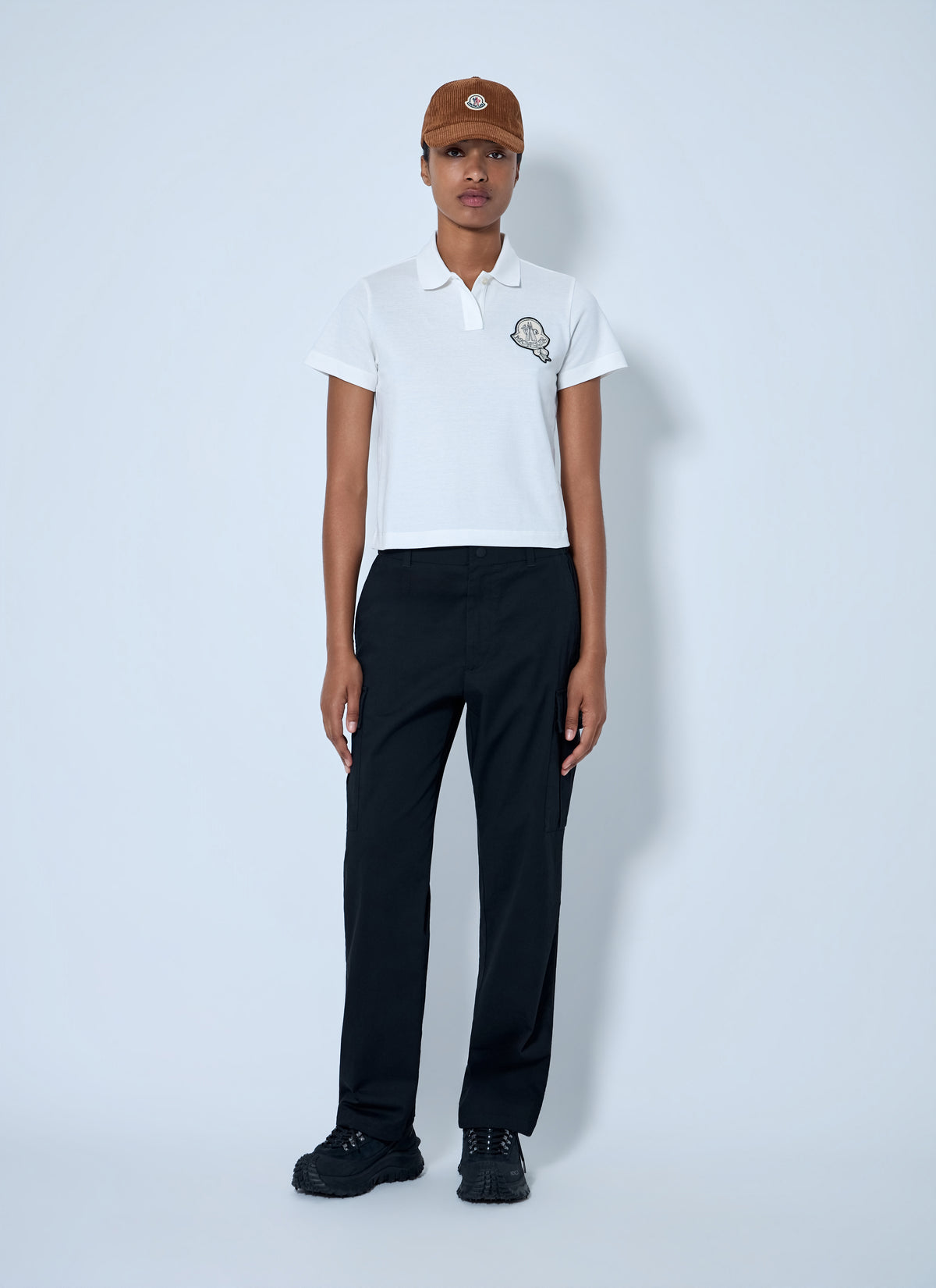 Moncler Moncler Women Embroidered Logo Polo Shirt