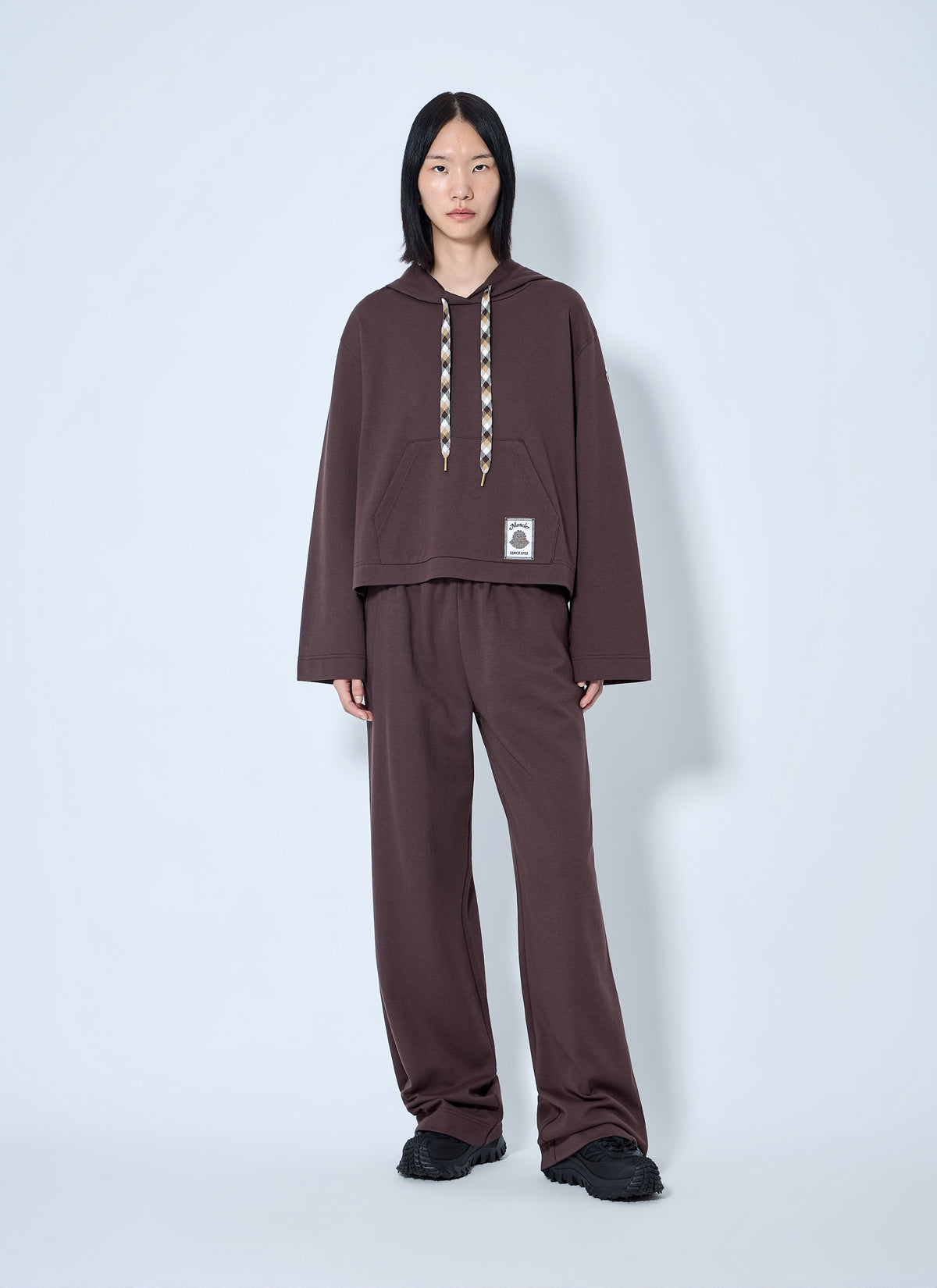 Moncler Moncler Women Hooded Sweatshirt With Contrast Drawstrings