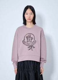 Moncler Moncler Women Logo Embroidered Sweatshirt