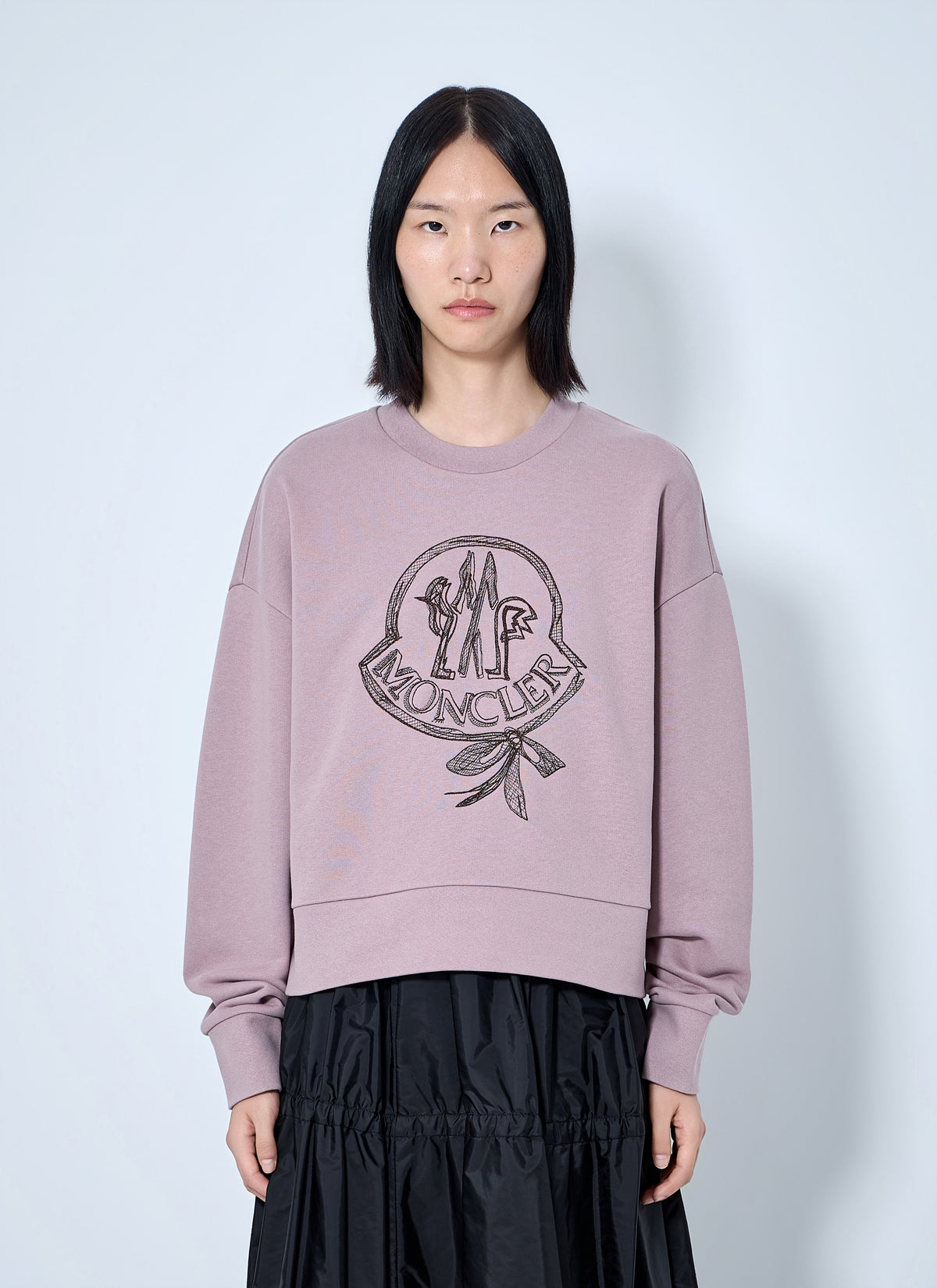 Moncler Moncler Women Logo Embroidered Sweatshirt