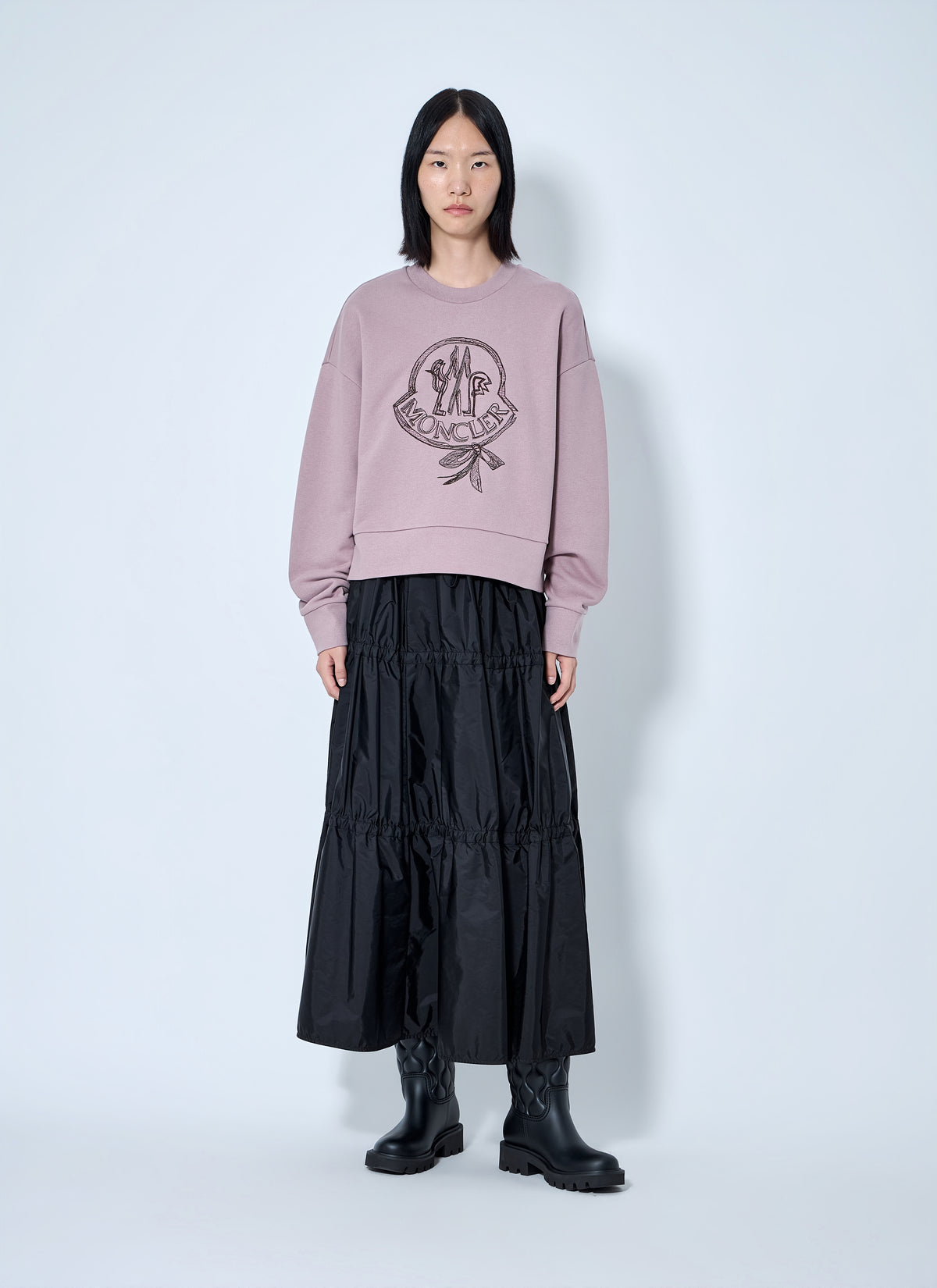 Moncler Moncler Women Logo Embroidered Sweatshirt
