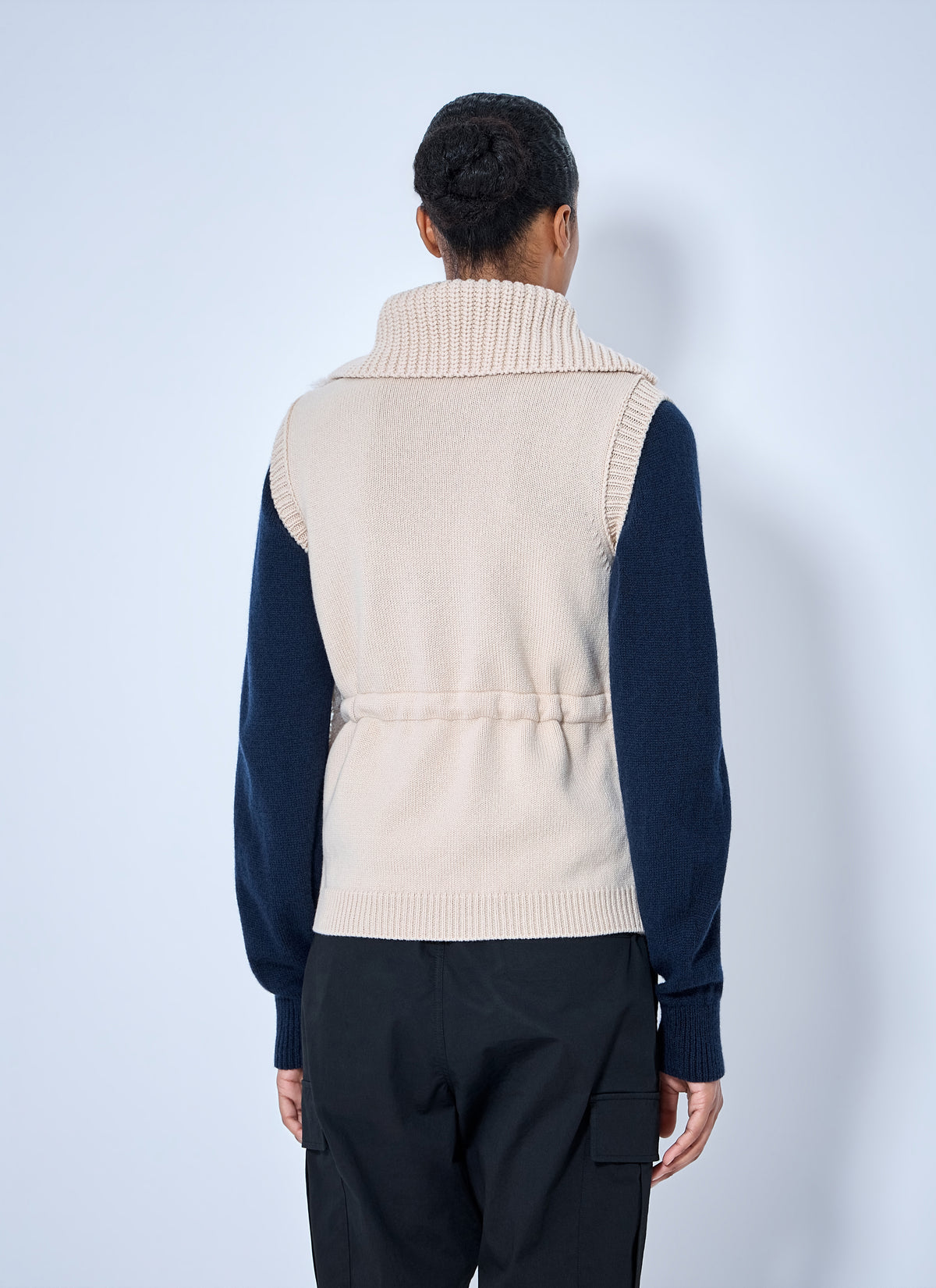 Moncler Women Sherpa-Lined Knitted Vest