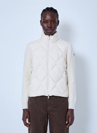 Moncler Moncler Women Wool & Cashmere Padded Zip-Up Cardigan
