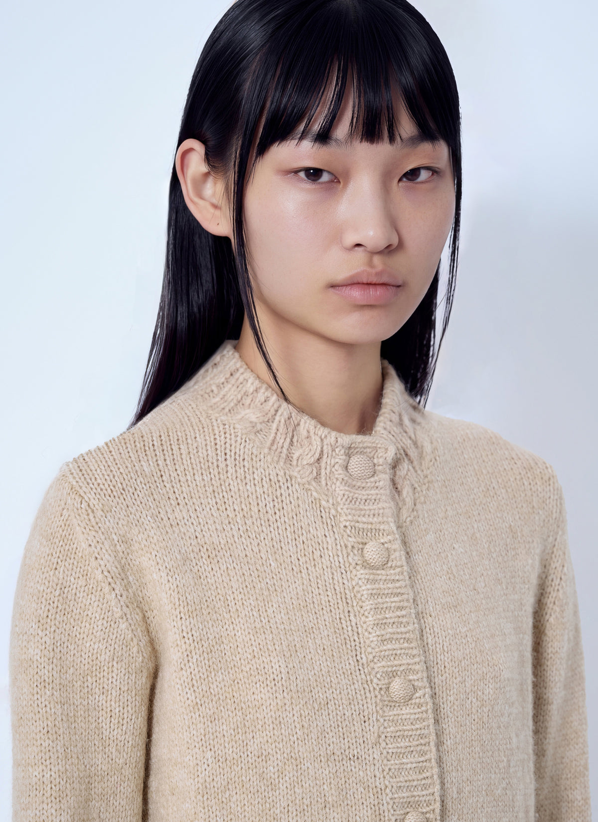 Moncler Women Ribbed Cardigan In Wool Blend