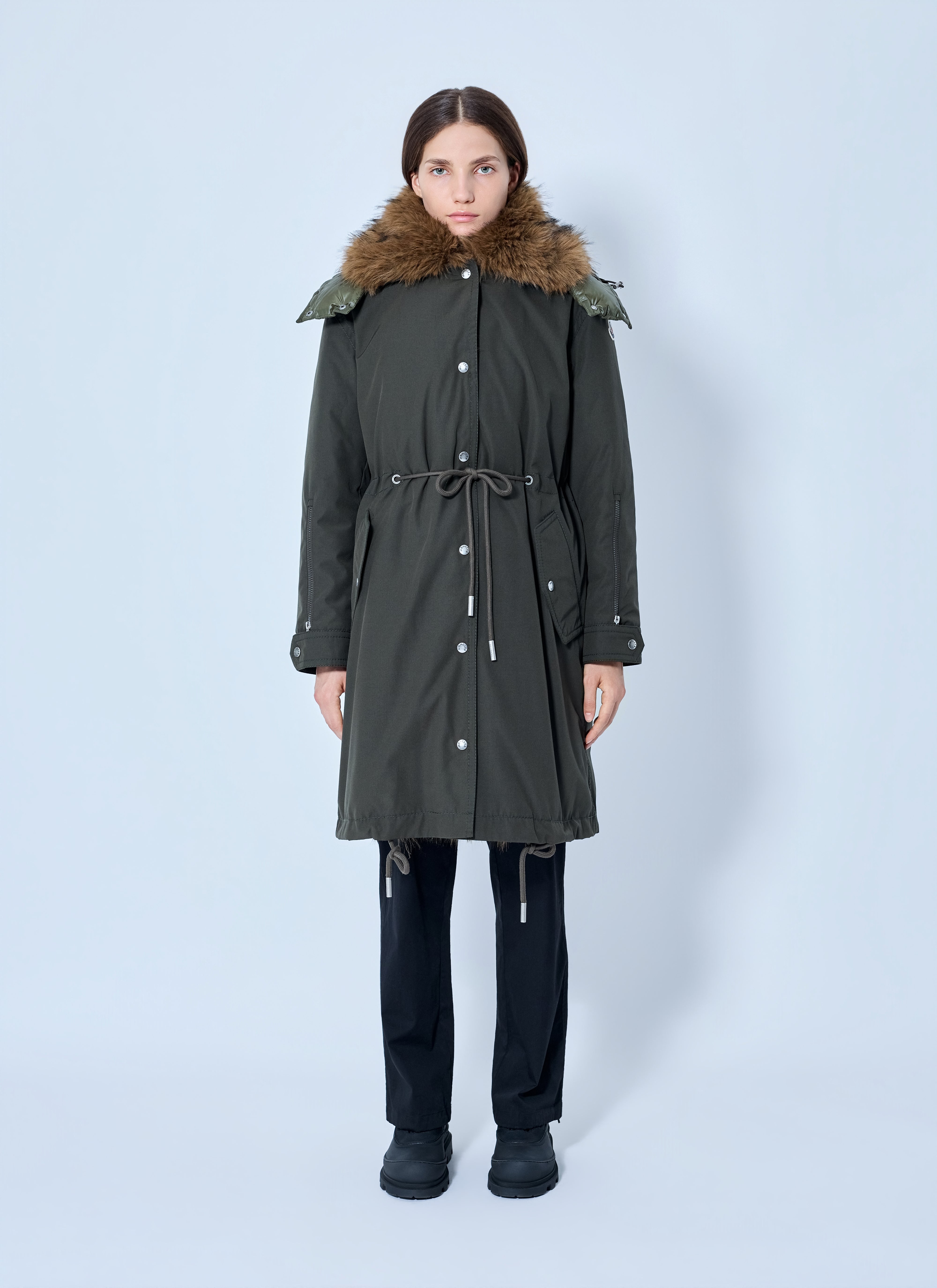 凛♡MONCLER ロング コート ブルゾン カーキ 0 Moncler Women Halicte Long Parka – Bluefly