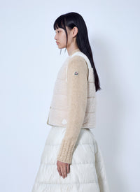 Moncler Women Fluffy Teddy Padded Gilet