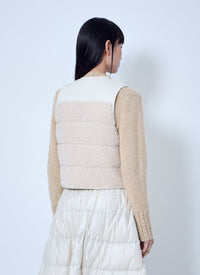 Moncler Women Fluffy Teddy Padded Gilet