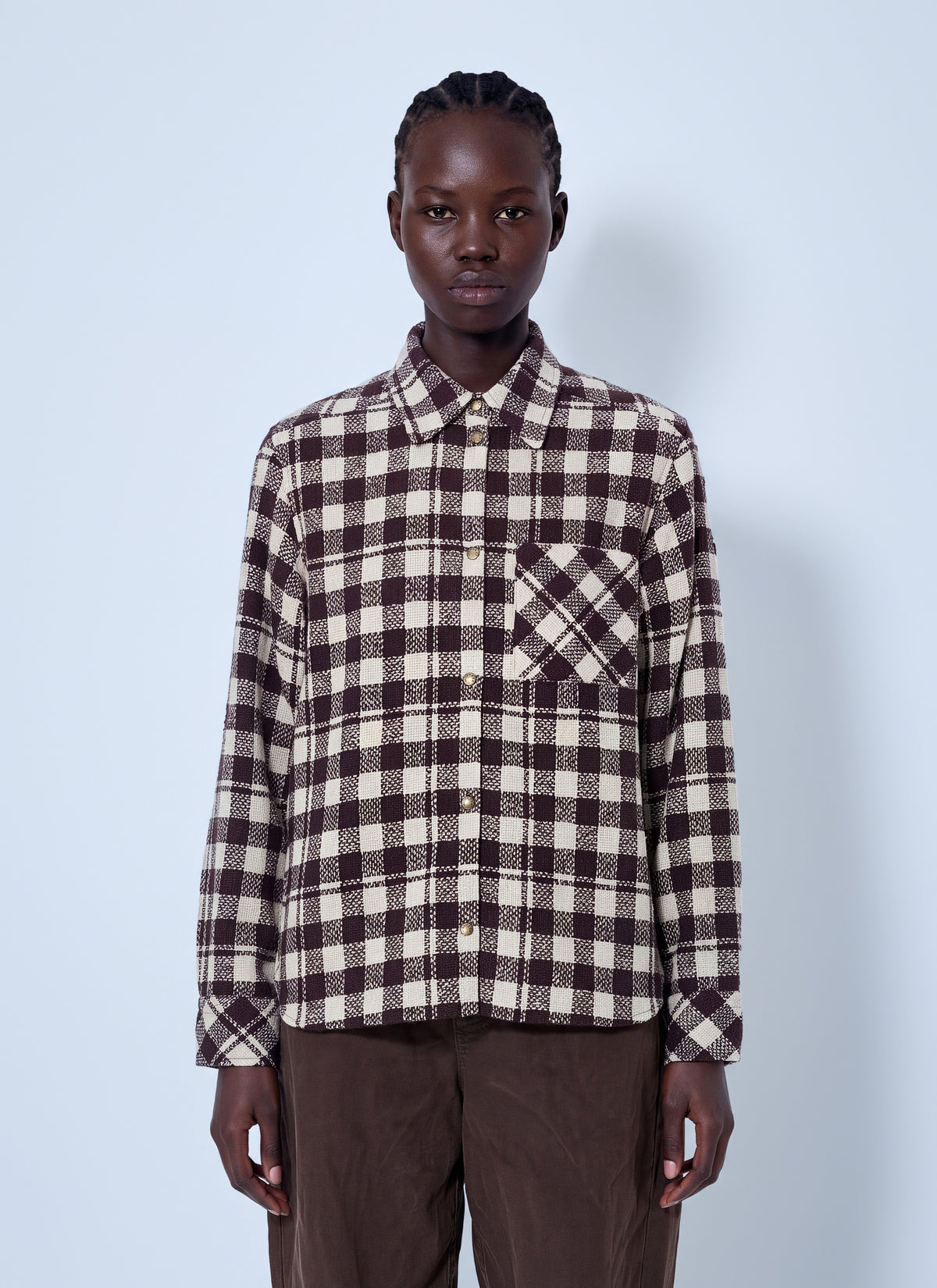 Moncler Moncler Women Checked Wool Shirt