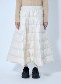 Moncler Moncler Women A-Line Down Midi Skirt