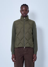 Moncler Moncler Women Wool & Cashmere Padded Zip-Up Cardigan
