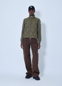 Moncler Moncler Women Wool & Cashmere Padded Zip-Up Cardigan