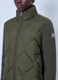Moncler Moncler Women Wool & Cashmere Padded Zip-Up Cardigan