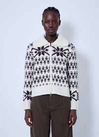 Moncler Moncler Women Fair Isle Zip Cardigan