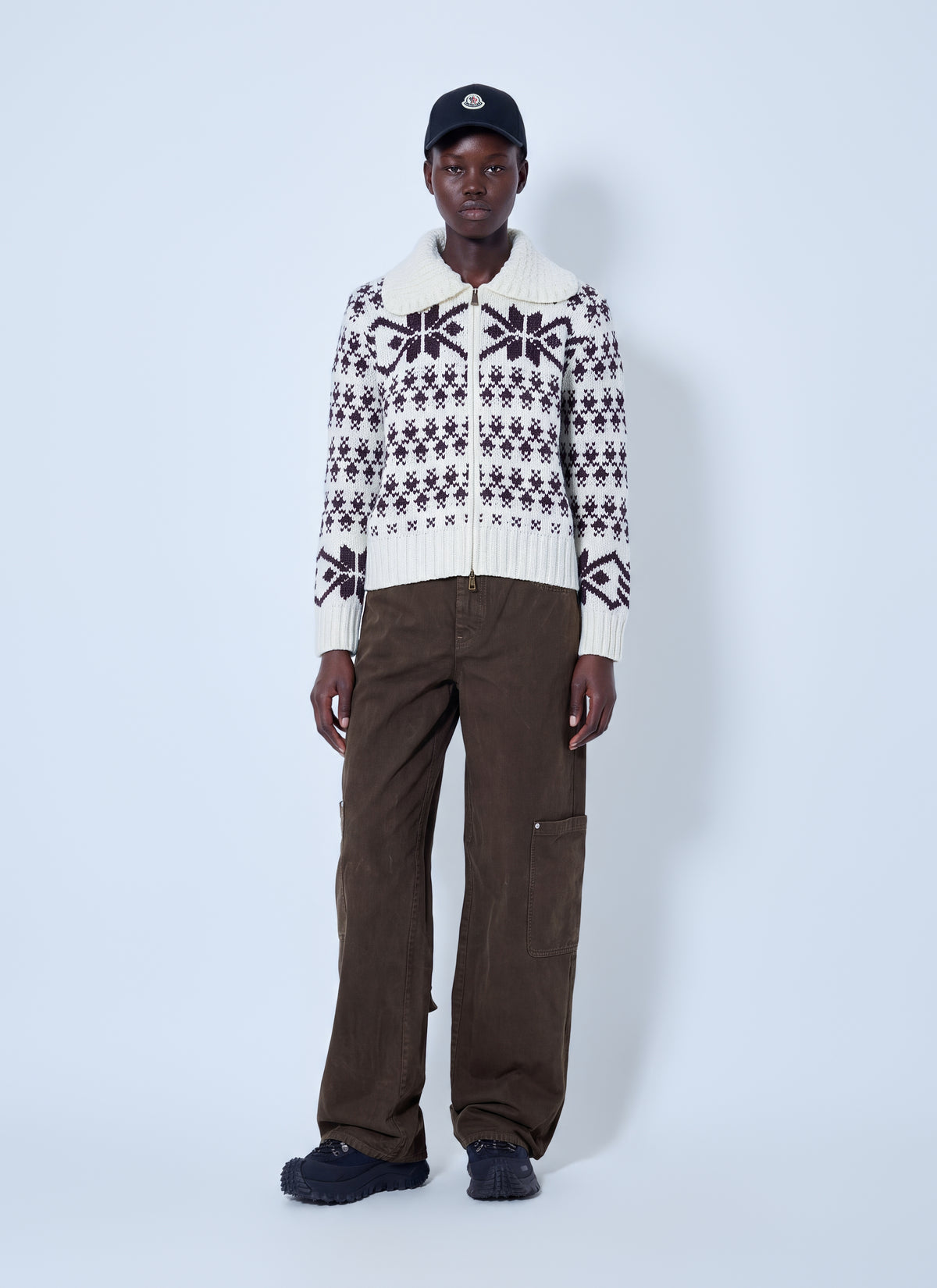 Moncler Moncler Women Fair Isle Zip Cardigan