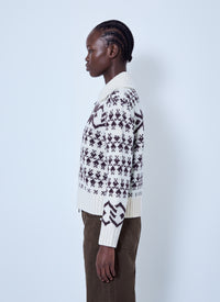 Moncler Moncler Women Fair Isle Zip Cardigan